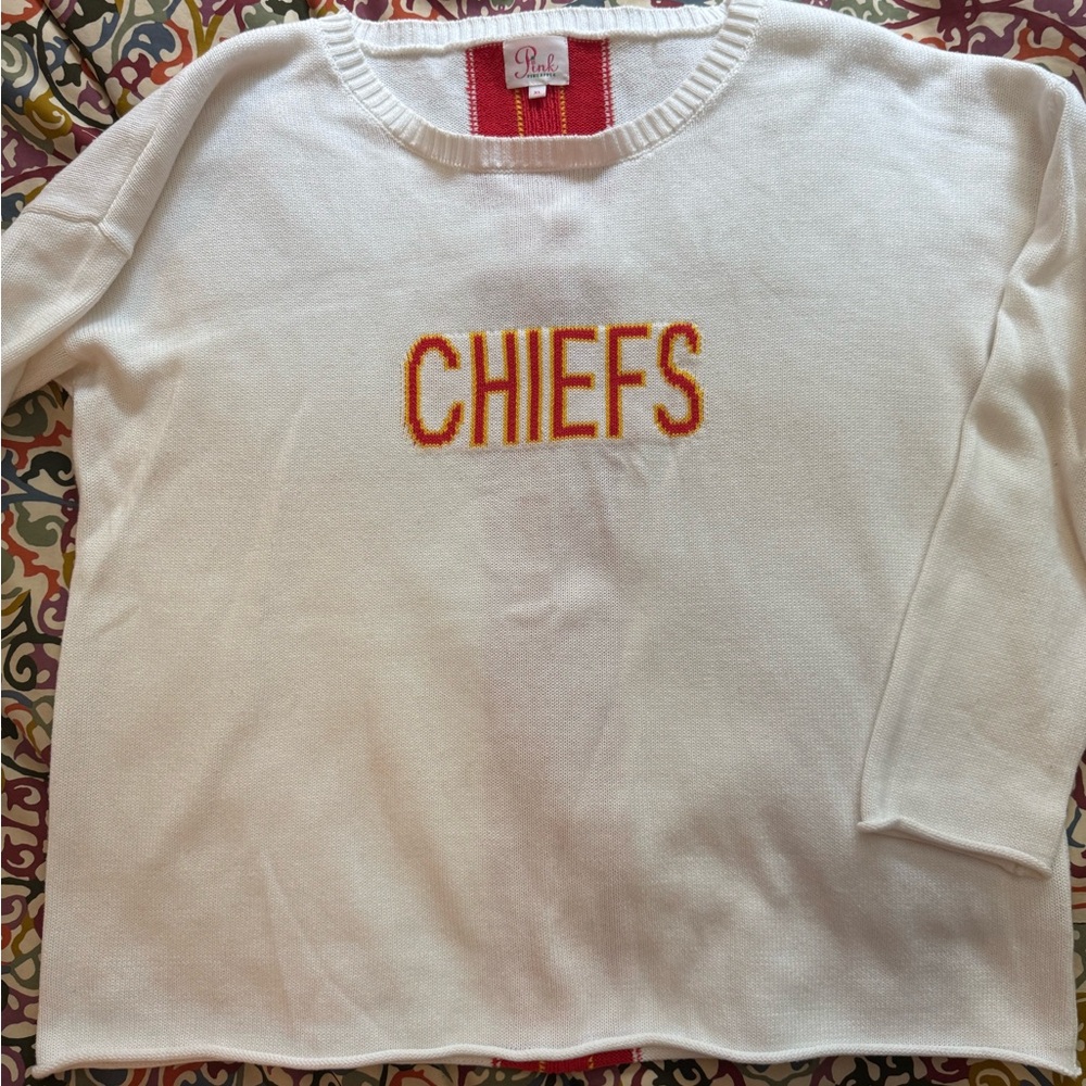 White Kansas City Chiefs Sweater